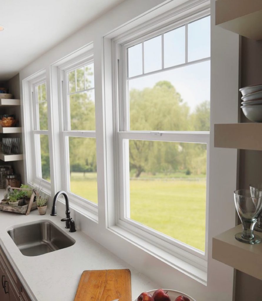 Double hung window in a kitchen - The Window Source of Western Michigan